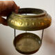Holophane glass and brass photophore