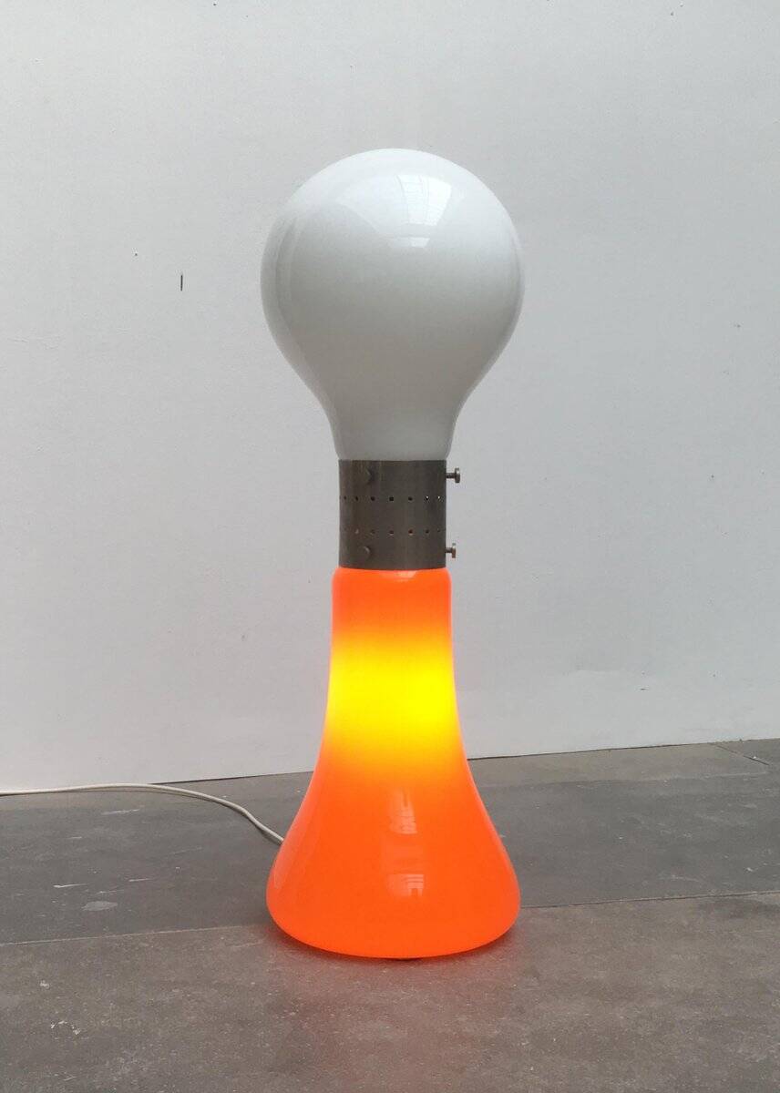 Murano Glass Floor Lamp Model Birillo Mid-Century Italian Space, 1960s