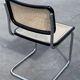 Cesca chair b32 model in blak and wood by Marcel Breuer