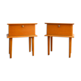 Pair of vintage bedside tables 60