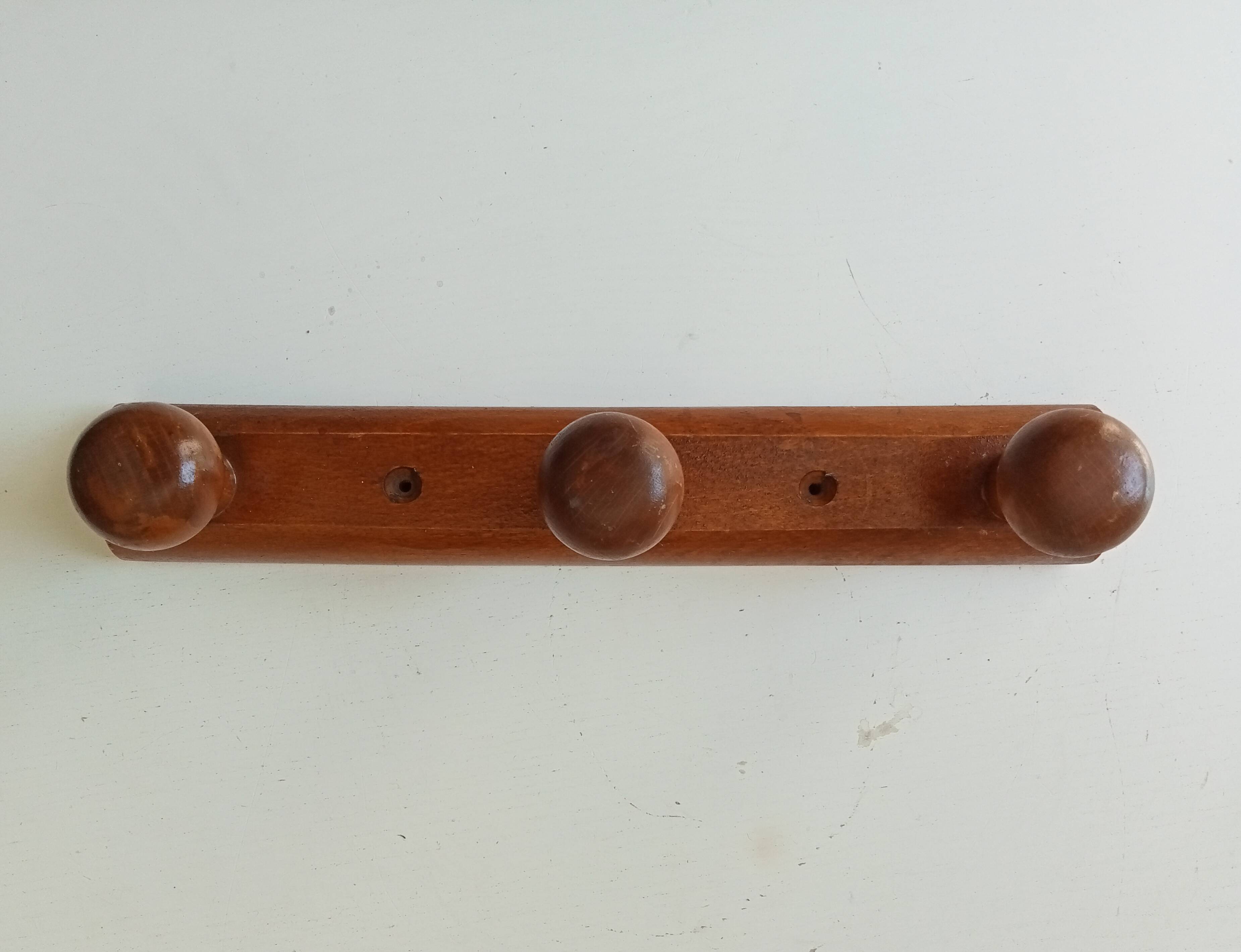 Vintage wall coat rack from the 70s