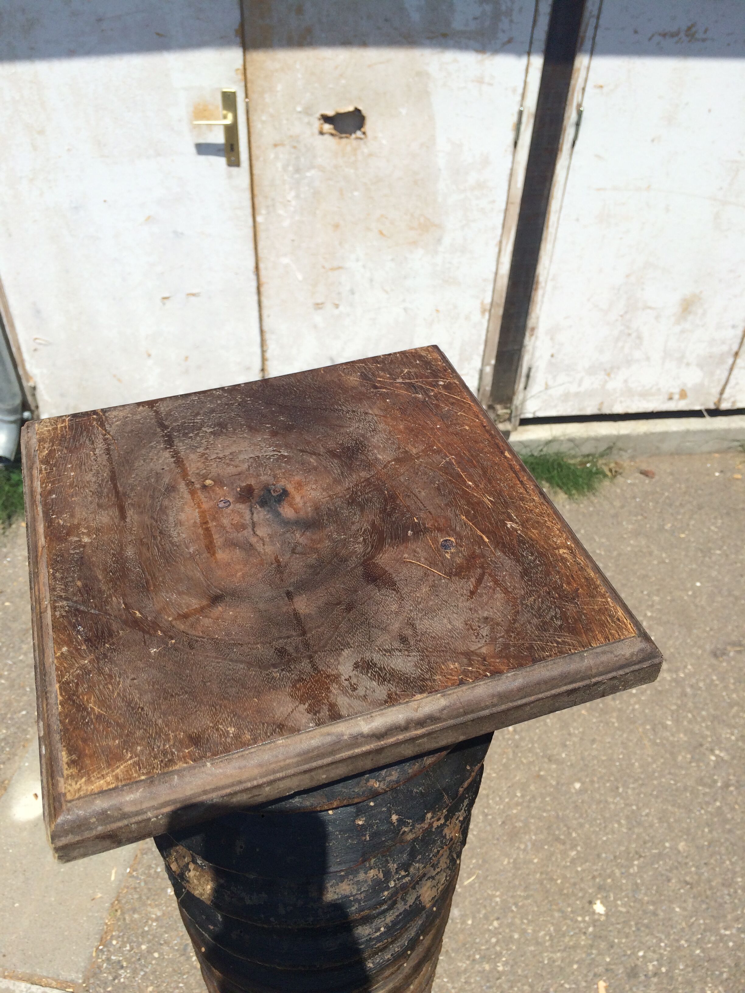 Column saddler XXL old solid wood press screw - 180 cm