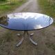 Glass dining table 70s - 130 cm