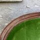 Louis XVI style bench in green velvet