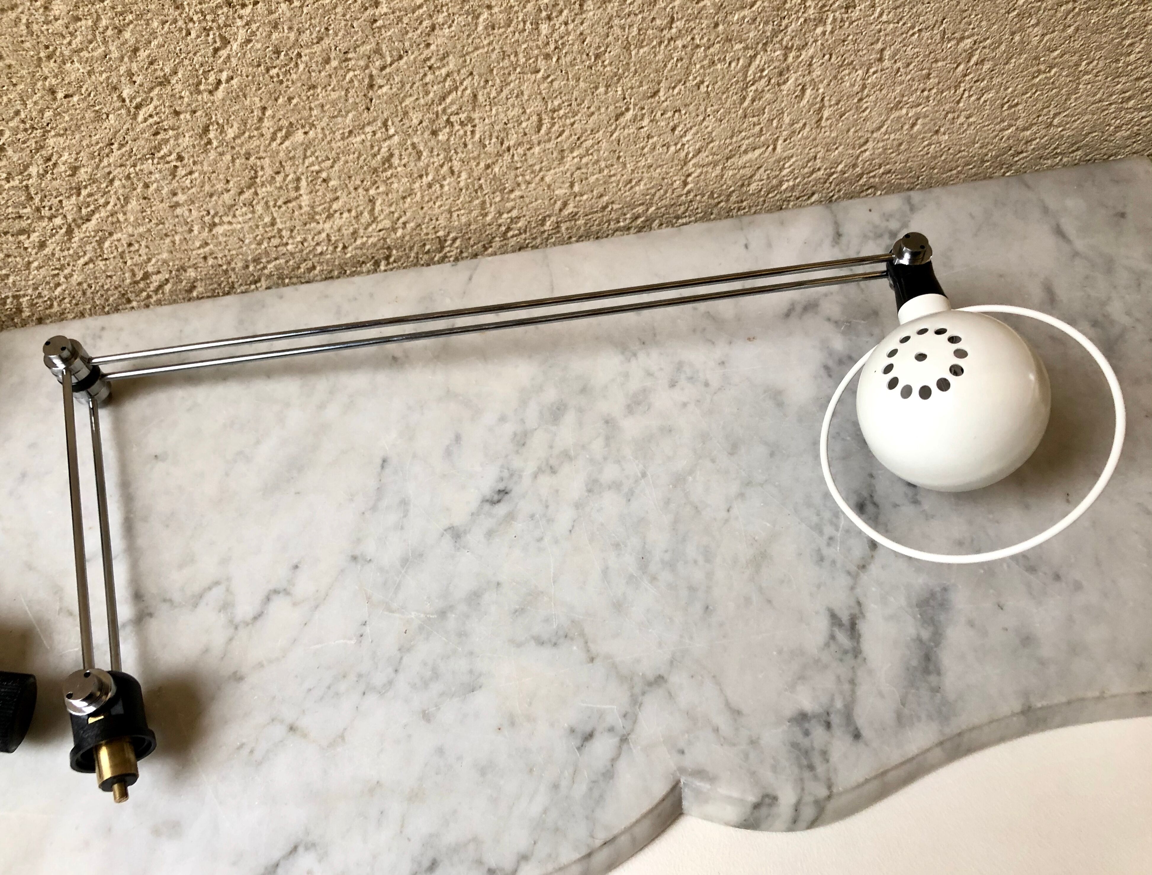 Office lamp architect Aluminor France vintage 80