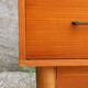 Scandinavian chest of drawers and bedside table from the 50s/60s, vintage teak