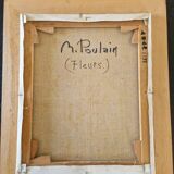 Michel Poulain (Born in 1932) - Oil on canvas - Bouquet of flowers