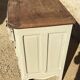 Louis XV style chest of drawers, patinated and waxed, natural wood top