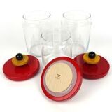 Ettore Sottsass - Alessi Twergi - Storage pots - ''Totem''
