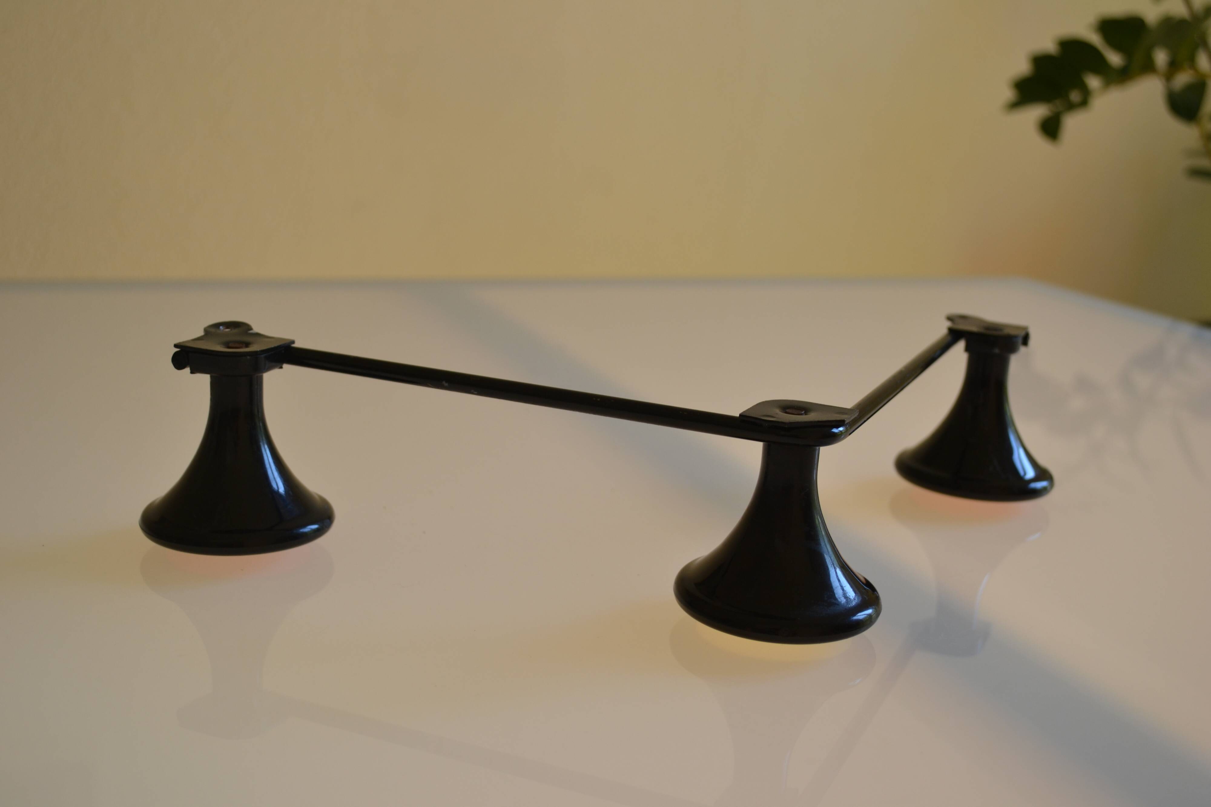 Wall coat rack with 3 hooks circa 1960s