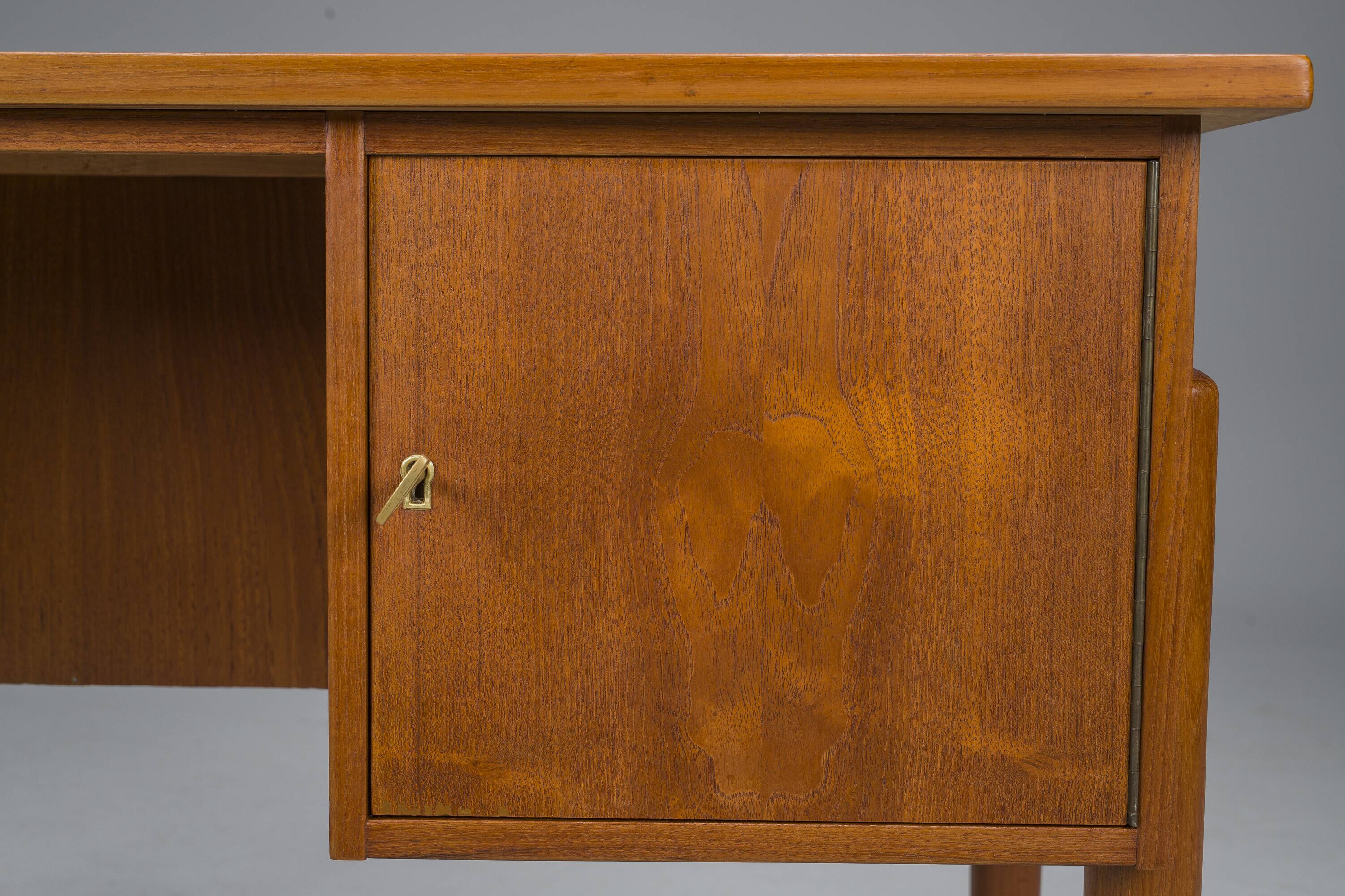 Small Mid-Century Danish Teak Desk, 1970s