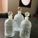 Lot of 3 old Guerlain perfume bottles with bees