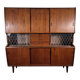 Double enfilade bar in teak by Poul M. Jessen for PMJ Viby, Denmark, 1950.