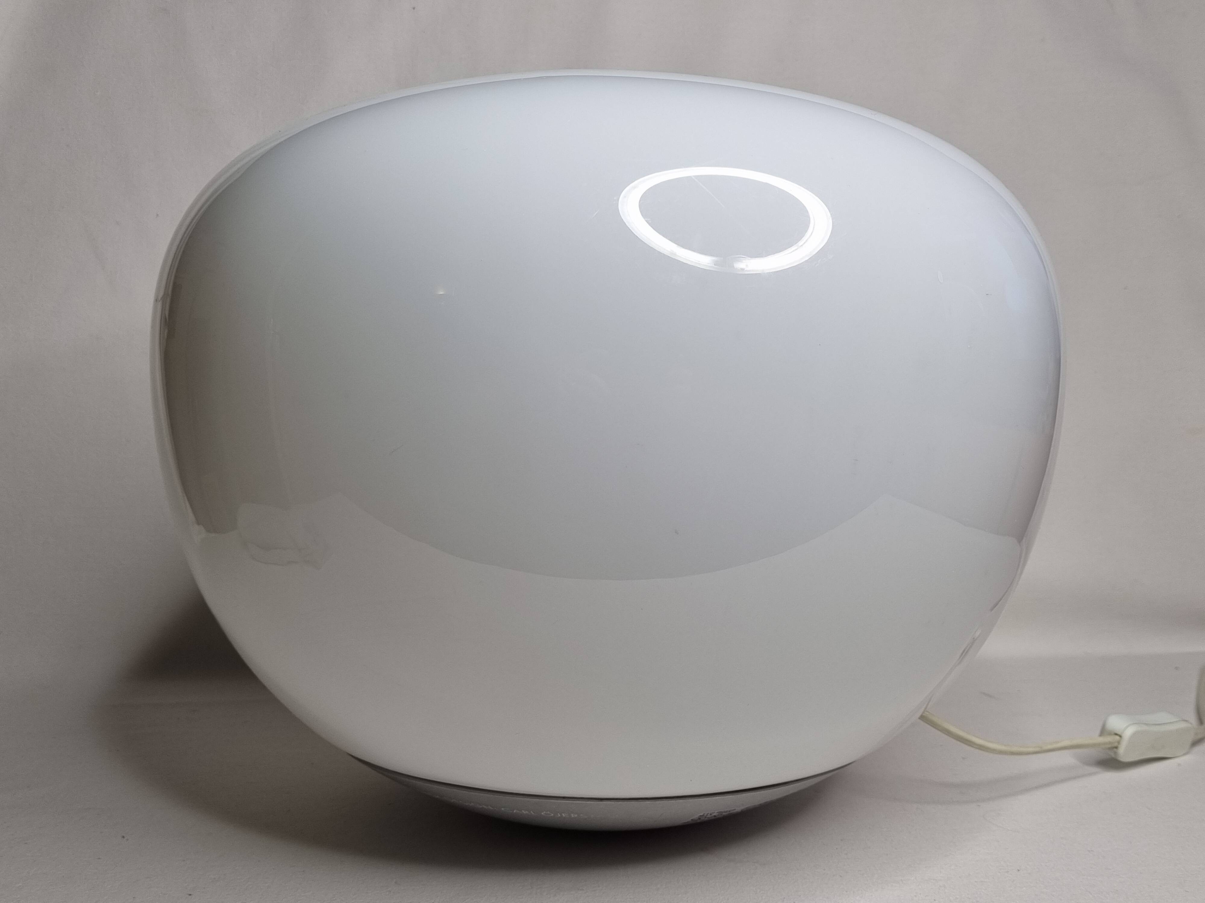 Jonisk floor lamp, designed by carl öjerstam, pebble shape in polycarbonate 38 cm