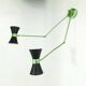 Double articulated wall lamp, Italy 1950s