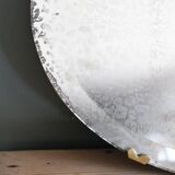 Antique oval bevelled mirror