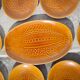 Fish service, Longchamp France porcelain service, 12 fish plates and 1 serving dish
