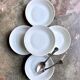 Lot de 5 assiettes creuses en porcelaine de Limoges