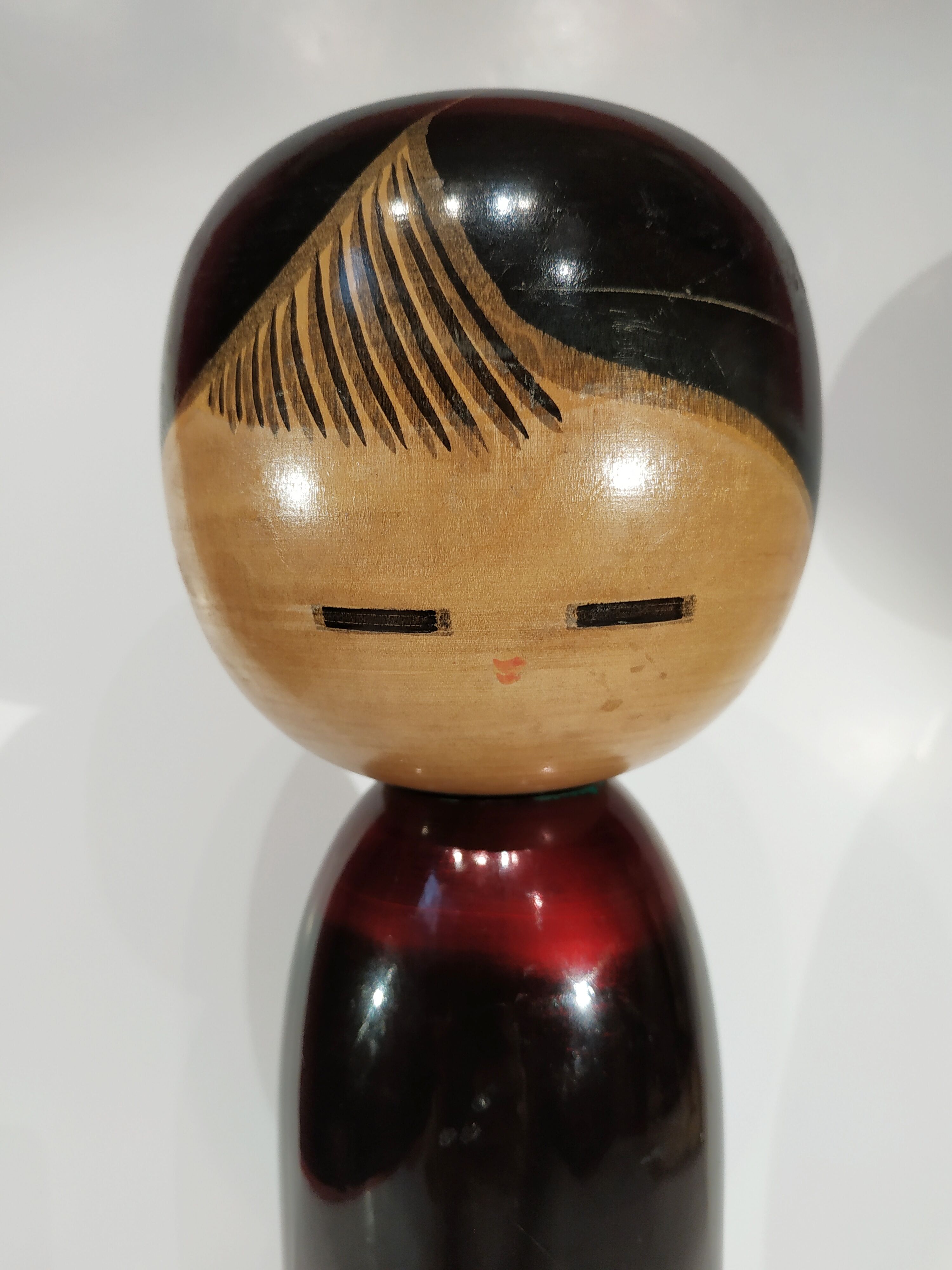 Kokeshi doll, laqué wood, Japan 1945