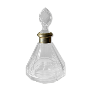 Flacon ancien en cristal col en