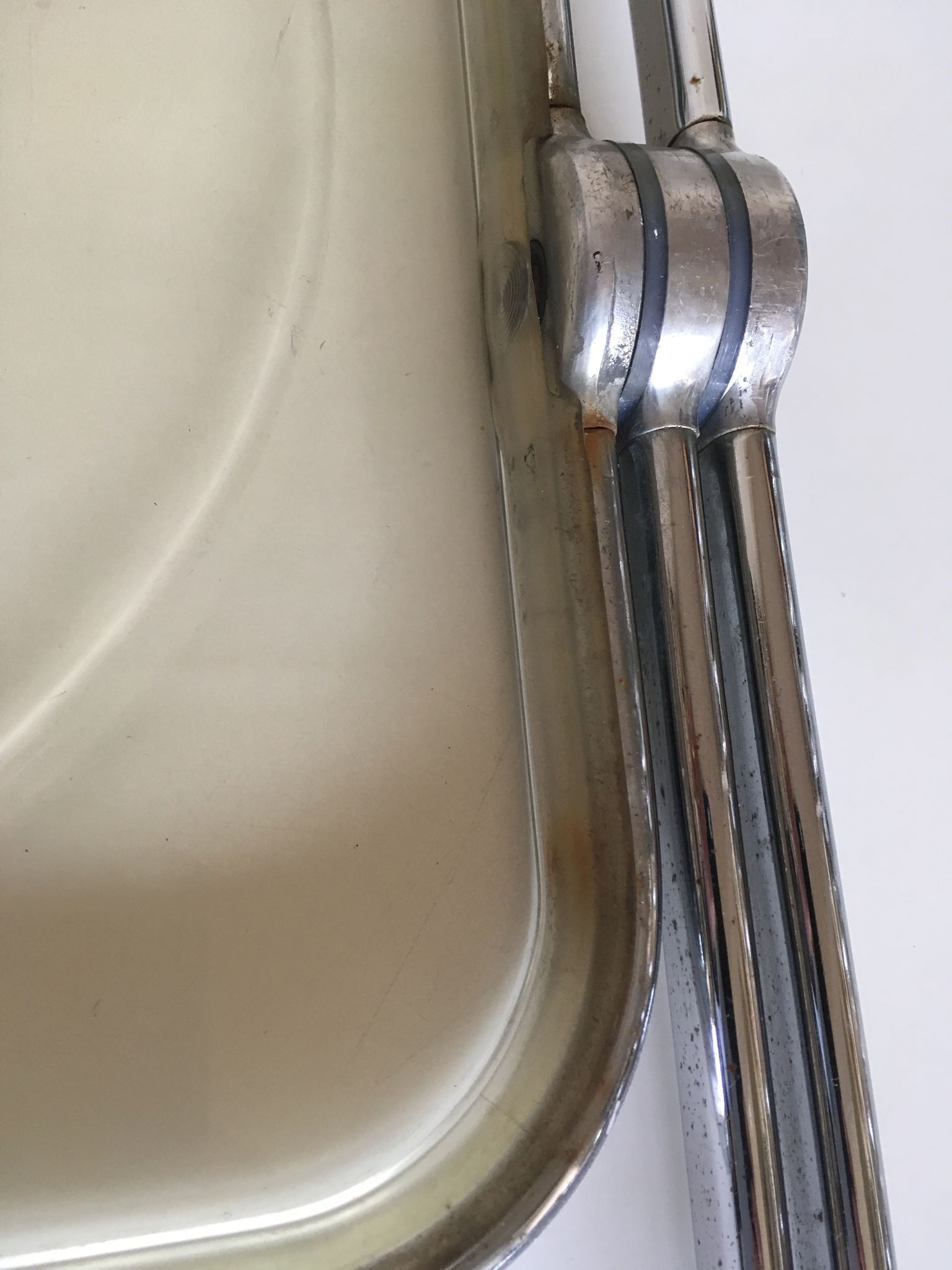 Plia Piretti chair for Castelli c905 translucent italian design 1967