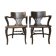 Paire de fauteuils américain