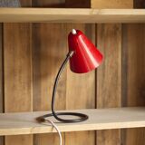 Small red table lamp, 1950's