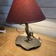 Lampe art déco en étain des années 1930