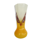 Art Nouveau vase by Leg with geometric patterns