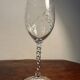 6 crystal wine and water stemmed glasses Fleury model