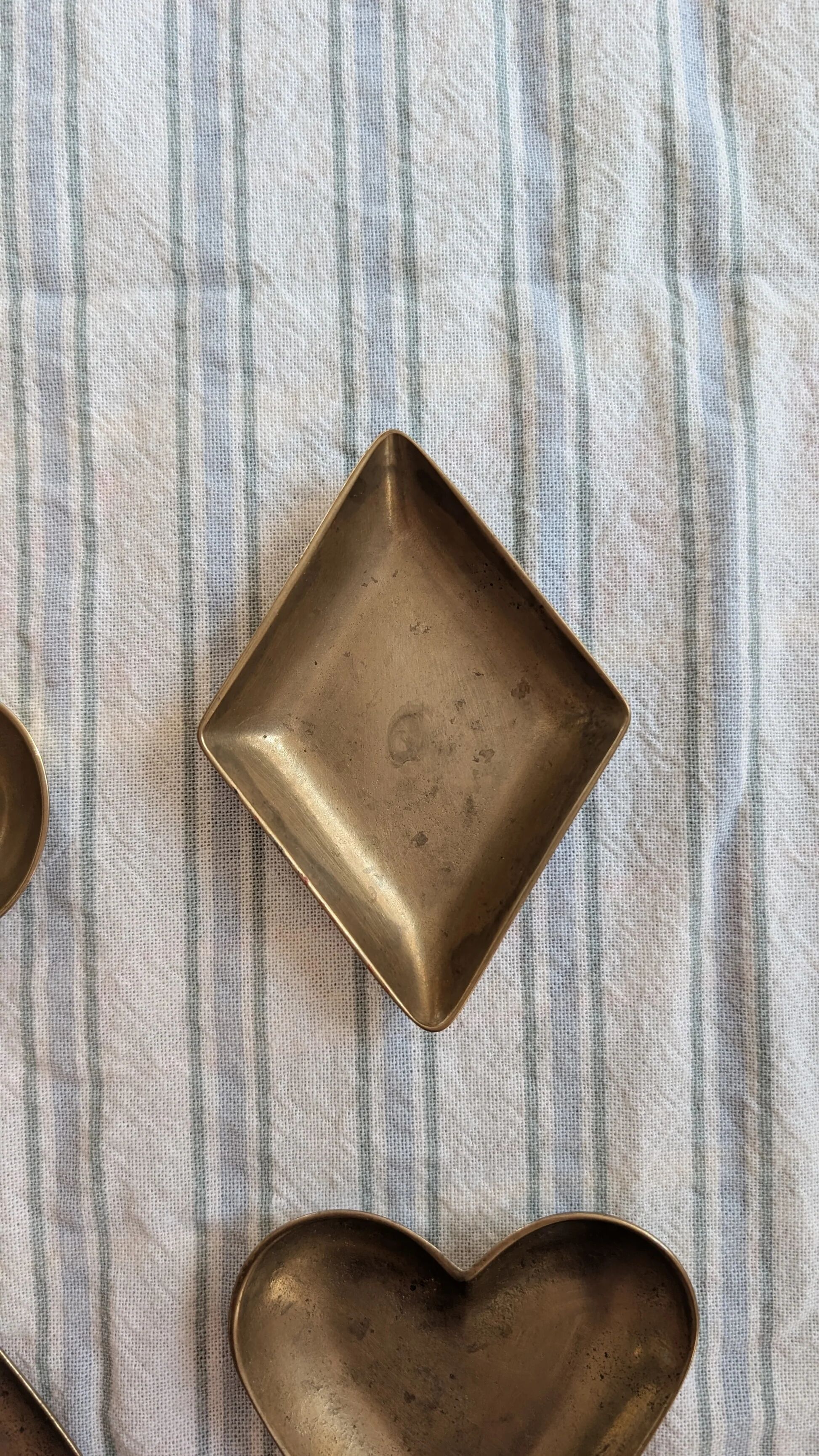 Vintage brass catchall tray