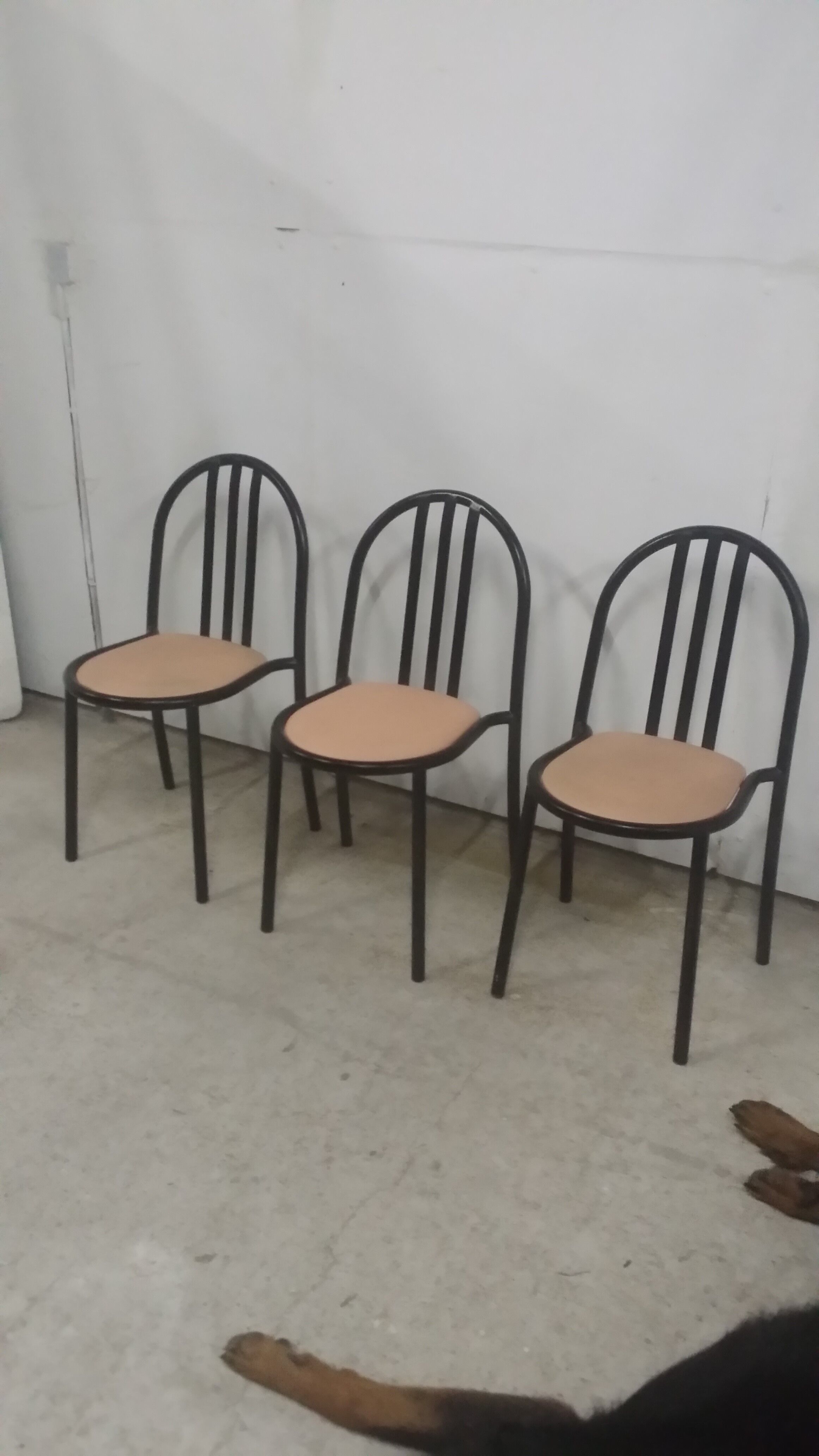 Set of 3 factory chairs