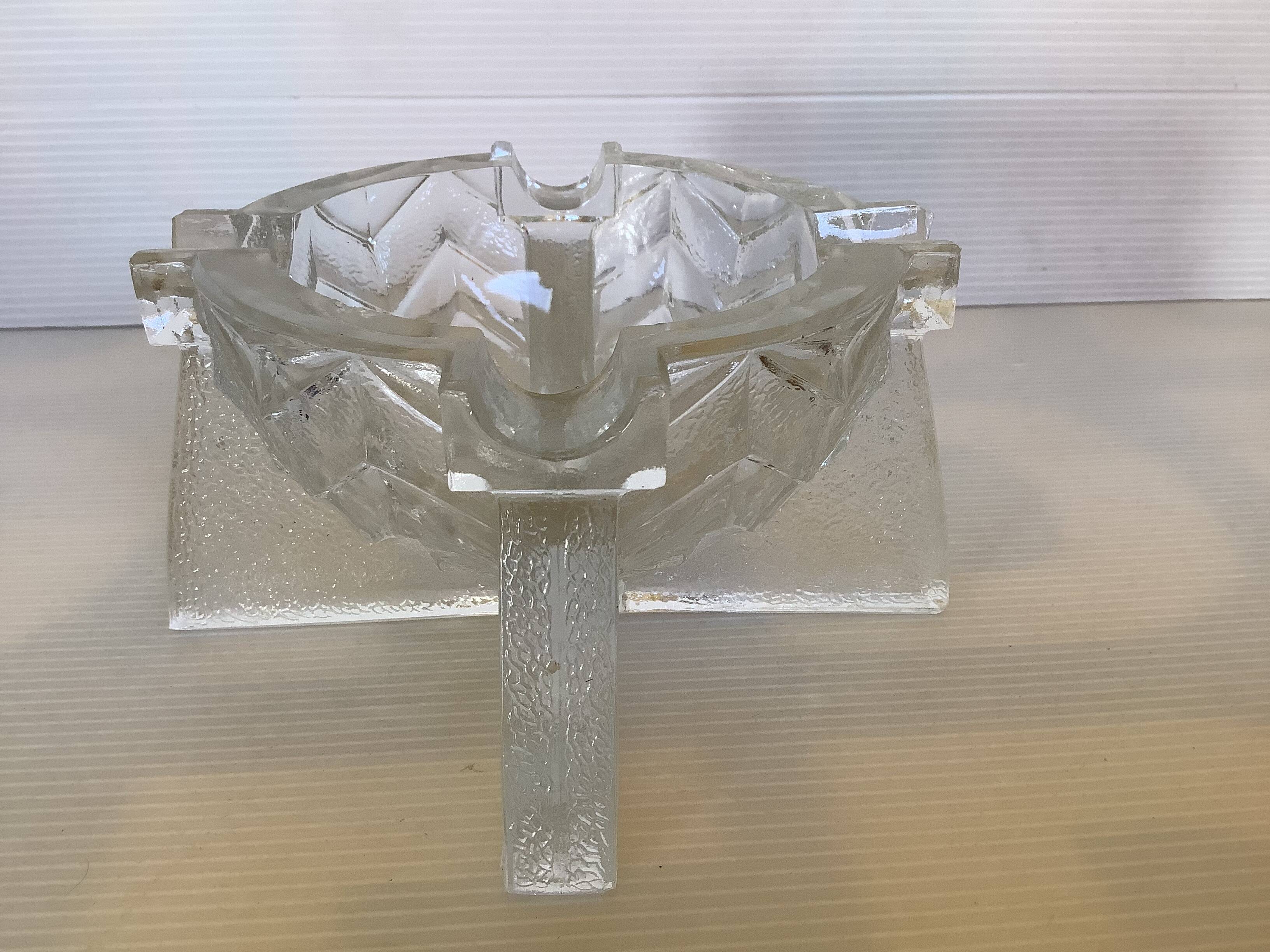 Geometric Art Deco ashtray tray