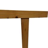 Vintage pinewood side table 60s handmade side table minimalist design