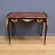 Rosewood, mahogany, and rosewood desk-table, Louis XV style – early 20th century.