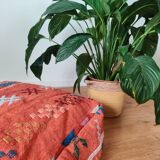 Pouf berbère orange bohème