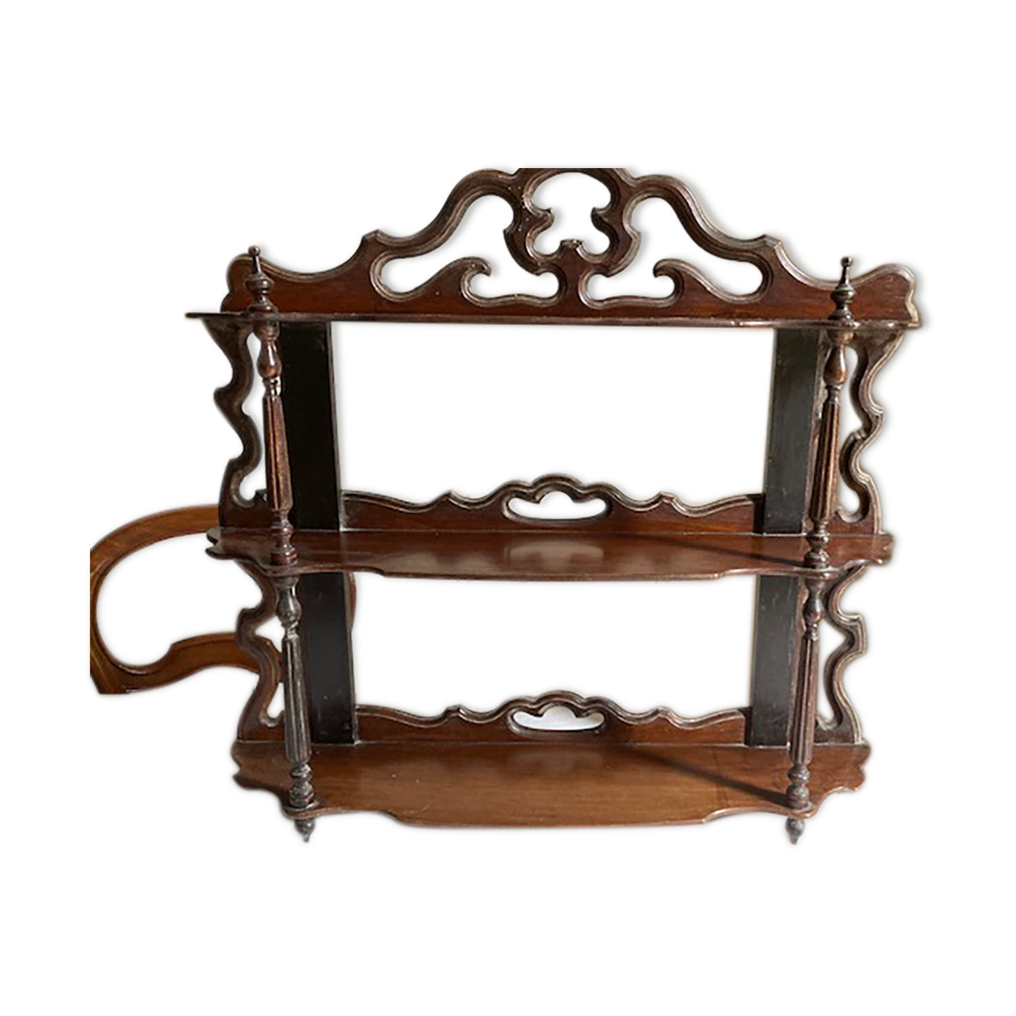 Napoleon III mahogany shelf