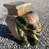 Large decorative earthenware / ceramic elephant