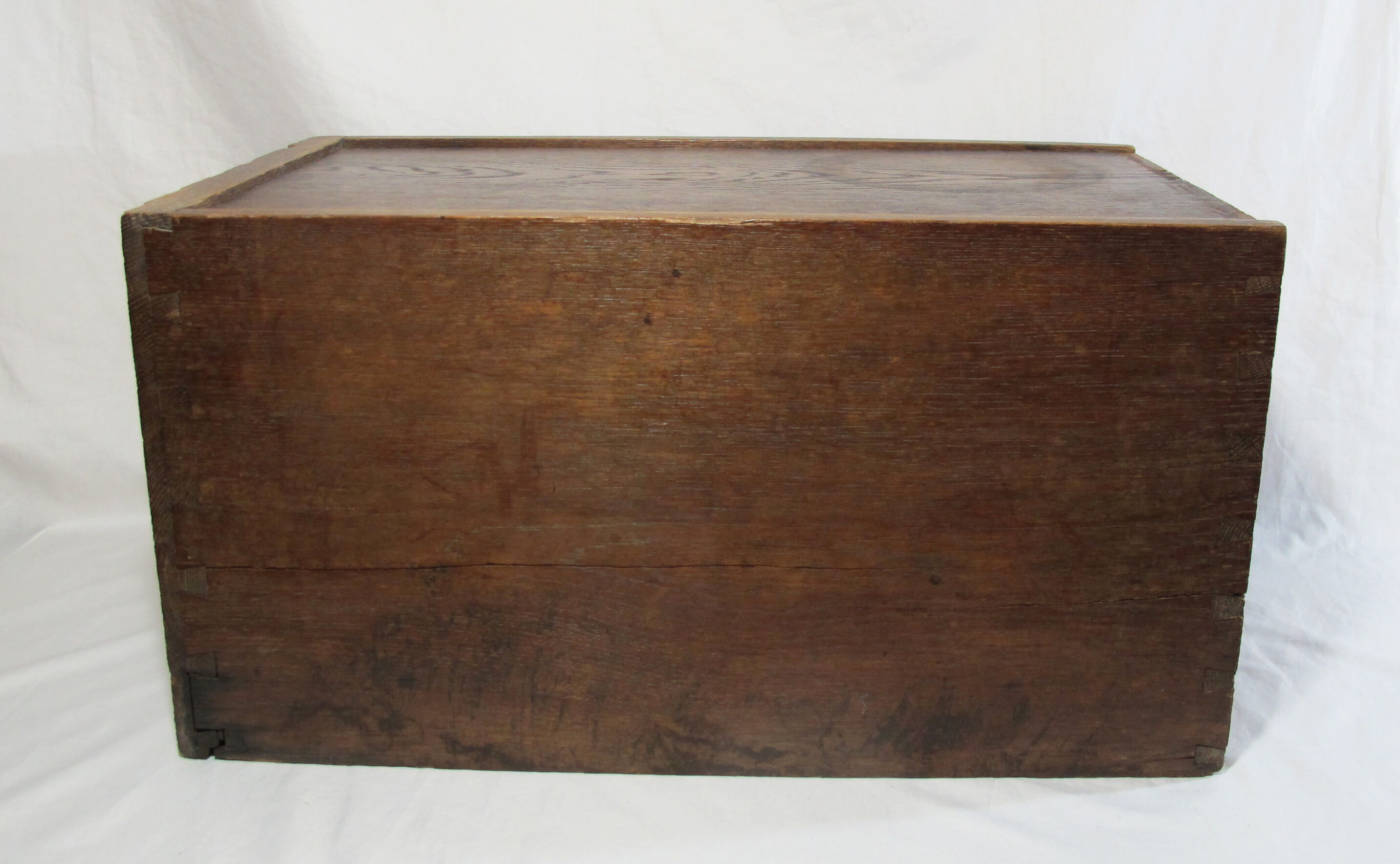 Large oak storage box