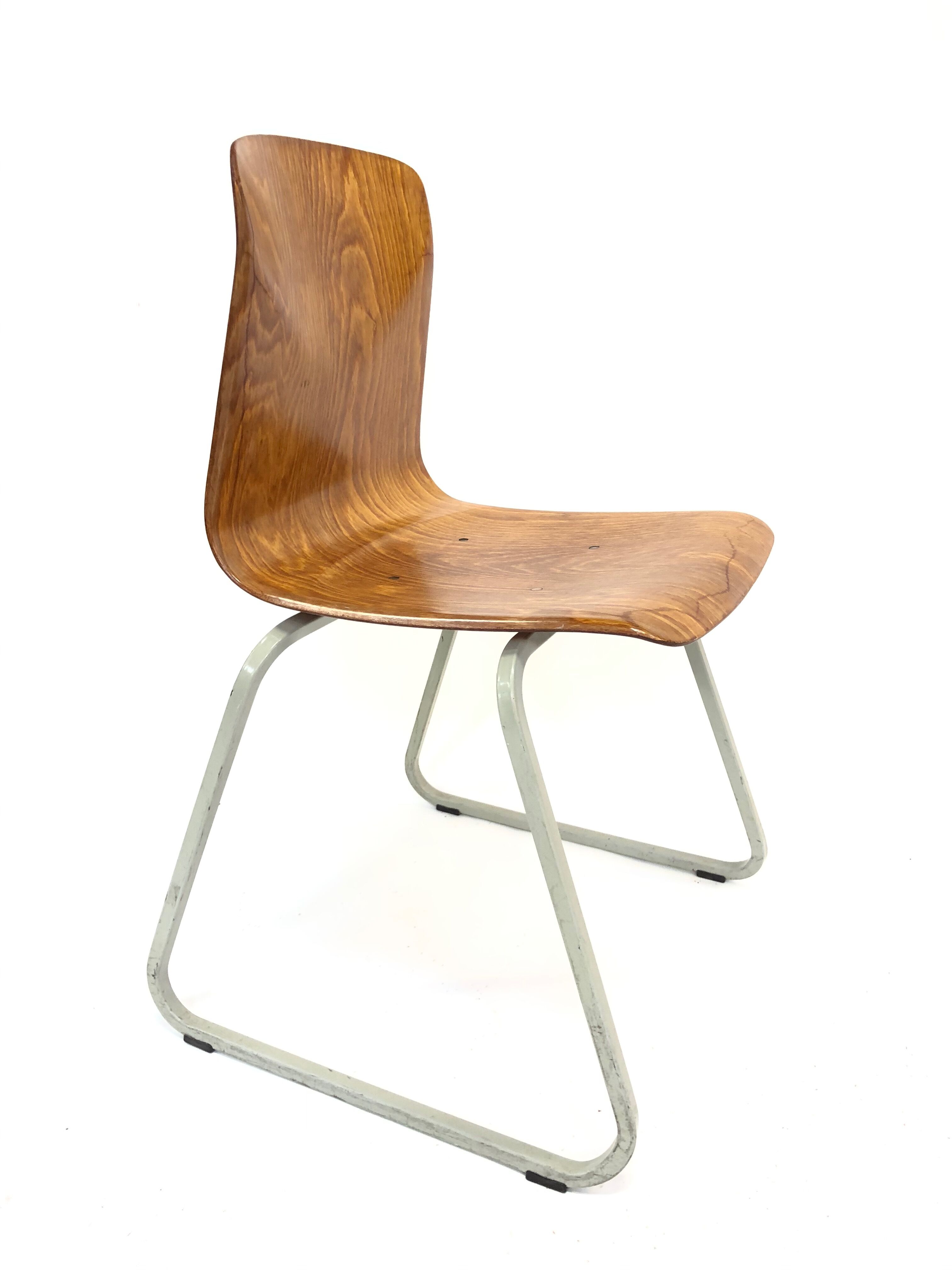 Vintage industrial chair Galvanitas 'thur-op-seat' S23