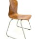 Vintage industrial chair Galvanitas 'thur-op-seat' S23