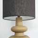 Large vintage textured ceramic lamp – totem design
