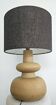 Grande lampe vintage en céramique texturée – design totem