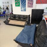 Two-seater sofa reupholstered.