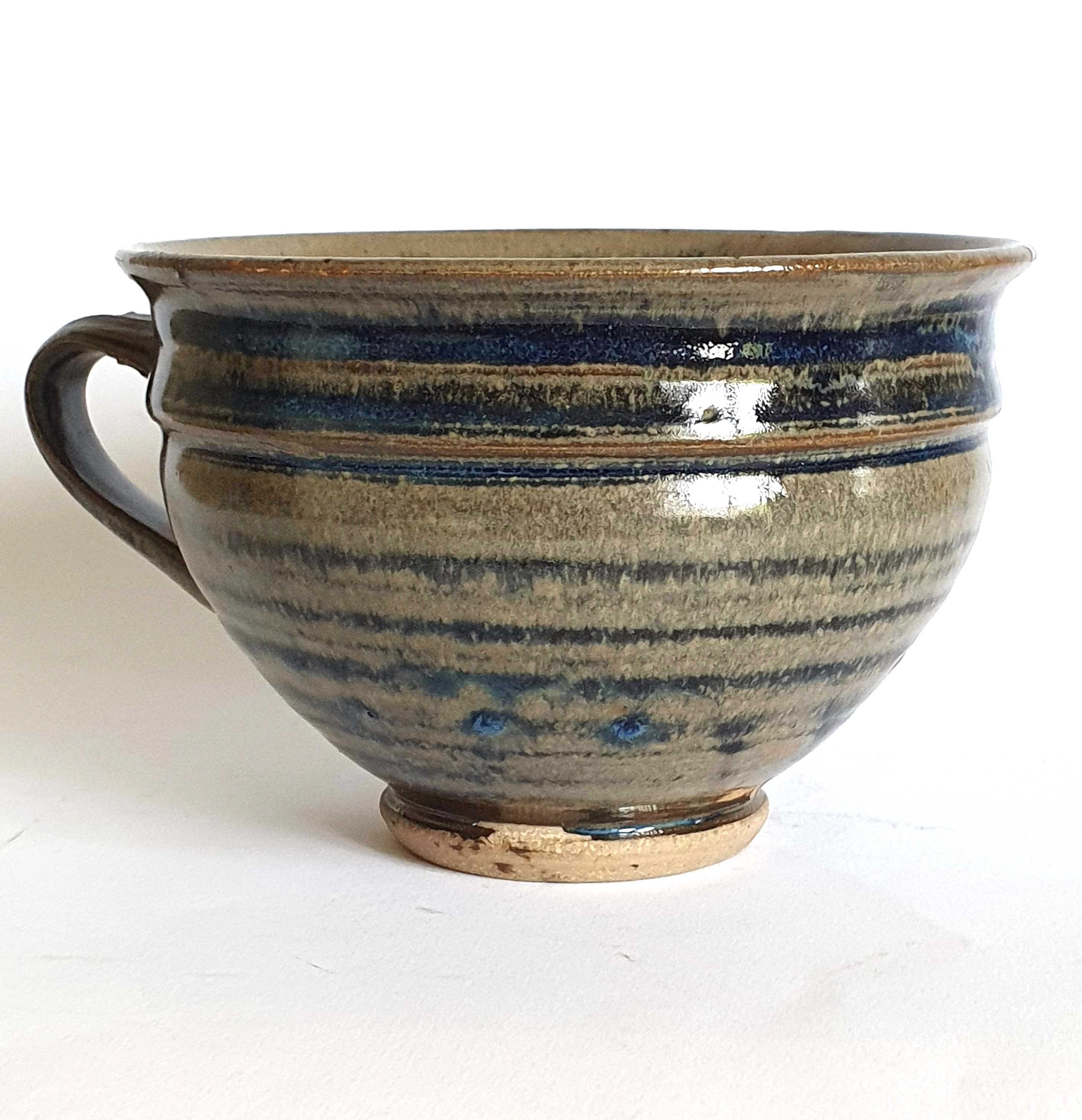 Ceramic cup signed MCB La Borne