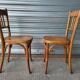 Pair of authentic antique Fischel Vintage bistro chairs