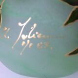Enamel glass paste vase, Art Nouveau