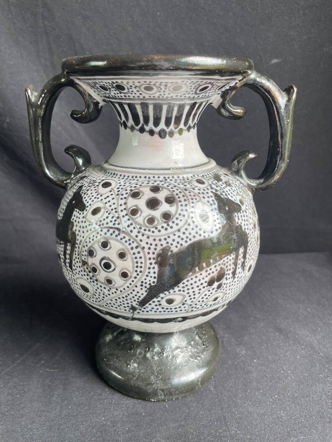 Nabeul vase, signed Tunisia, 1960s