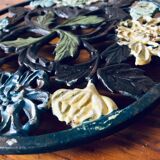 Colorful cast iron dish