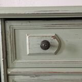 Sage green patina dresser